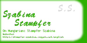 szabina stampfer business card